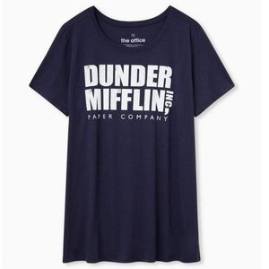 The Office Dunder Mifflin Slim Fit Tee - Navy